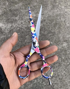 High Quality Professional Japanese Right Handed Barber Scissors Hair Cutting Scissors Tegra Surgical 28 <b>Teeth</b> Medium Handle - Product Image 5