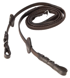 Rub International 7860R Rienda de tela ligera de 15mm para equitación ecuestre Accesorio de cuero estándar internacional Tapones Piedras - Product Image 6