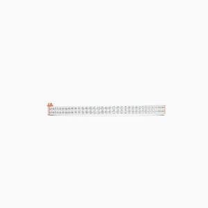 Delicada Pulsera Unisex con Diamante Cultivado en Laboratorio de 0.28 Ct, Diseño Clásico Pavé, Oro Sólido de 9k, Oro Rosa, Regalos para Fiestas y Compromisos - Product Image 1