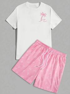 Ensemble de t-shirts d'été courts pour hommes, personnalisés, en gros, très demandés, confortables et respirants - Product Image 5