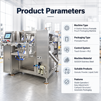 Machine d'emballage automatique de sachets stand-up avec système de remplissage précis pour poudres et granulés