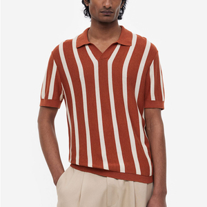 Chemises de golf pour hommes 100 % coton, logo brodé, polos à manches courtes unis, prix bas, polos pour hommes - Product Image 1