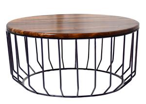 Mesa de Centro de Madera de Sheesham con Acabado Natural de Teca, Diseño Hermoso, Moderna, Duradera y Ecológica, Precio al por Mayor - Product Image 4