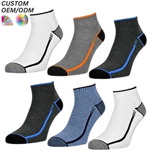 Chaussettes de yoga personnalisées en gros, tricotées, antibactériennes, à 5 orteils, en coton respirant, séchage rapide, support OEM ODM, pour le printemps et le quotidien - Product Image 1