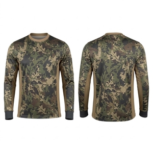 Men's Waterproof Animal <b>Print</b> Long Sleeve Hunting Shirt Breathable Mesh Full Sleeve Outdoor Apparel Autumn Style Top - Product Image 1