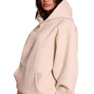 Sudadera con Capucha Extra Grande para Mujer, de Forro Polar Grueso, con Logotipo Personalizado, Sudadera con Capucha de Invierno para Mujer, Fabricante - Product Image 1