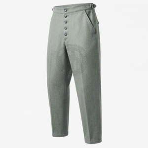 Pantalon de travail allemand robuste, coupe droite, coutures renforcées, poches pratiques, toile légère, pour homme - Product Image 3