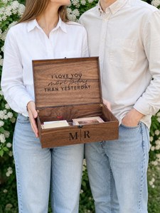 Handcrafted Wooden Storage <b>Box</b> with Lid Eco Friendly | Custom Size Home & Gift Use - Product Image 2