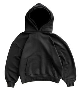 Sweat-shirt à capuche double en coton 500 g/m², lourd, surdimensionné, personnalisé, avec poche, pour l'hiver, streetwear, tricoté pour homme - Product Image 1