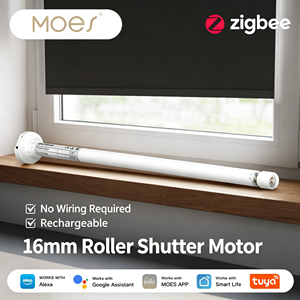 Motor Inteligente Zigbee para Persianas Enrollables, Recargable, Funciona con Batería, Compatible con Tubos de 15/25/28 mm, con Control por Aplicación Tuya - Product Image 1