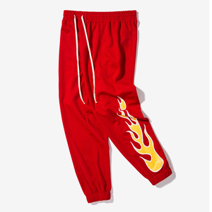 กางเกงวอร์มผู้ชายพิมพ์ลายแบบซับลิเมชั่น กางเกงวิ่งมีเชือกผูกเอว สไตล์ฤดูใบไม้ร่วง มีกระเป๋าข้าง - Product Image 5