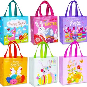 Bolsa de Regalo de Plástico Termosellada, Personalizada para Pascua, Colorida, de Tela No Tejida, con Impresión de Serigrafía Personalizada, OEM/ODM en Vietnam - Product Image 2