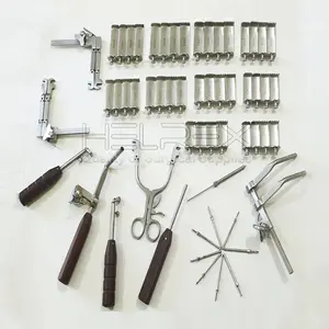 Нейрохирургические набор инструментов из 57 шт. Каспар шейки матки дистрактор с винтовой резьбой/Ортопедические Хирургические инструменты по helrex