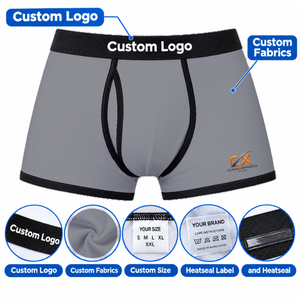Calzoncillos Boxer Transpirables Personalizados para Hombre |   Calzoncillos Deportivos Elásticos Sin Costuras |   Fabricante de Ropa Interior Masculina de Marca Privada - Product Image 3