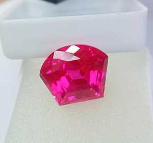 Pierre précieuse naturelle Zubeda Gems, saphir rose taille fantaisie, pierre de naissance de septembre, qualité supérieure, certifiée IGI, pour la fabrication de bijoux - Product Image 2