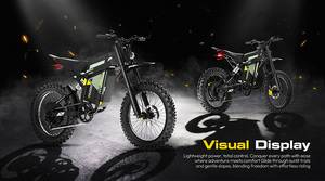 Vélo électrique à cadre en alliage d'aluminium 6000W, transmission par chaîne, 60V 30Ah, <span class=keywords><strong>75</strong></span> km/h, moto électrique avec freins à disque hydrauliques - Product Image 5