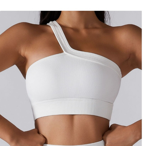 Women's Yoga Sports Bra Four-Way Stretch Medium Support Quick Dry Breathable Eco-Friendly Custom Logo Seamless Lace Detail - Product Image 1