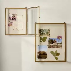 Vintage Metal Glass Hanging Photo <b>Frame</b> <b>Wall</b> Display <b>Picture</b> Holder Home Decoration - Product Image 2
