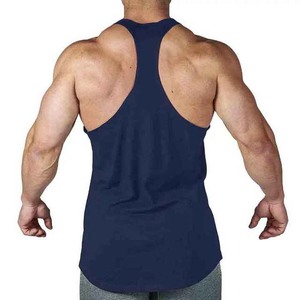 Camiseta sin mangas verde para hombre, cuello redondo, color sólido, tejido de punto, informal, 100% algodón - Product Image 4