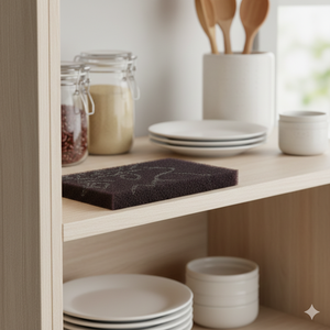 Little Pinkrrabbit Made Taiwan Lot de 2 tampons à récurer robustes en tissu non tissé pour poêles en fonte (non-abrasifs, épaisseur 0,8 cm) - Product Image 5