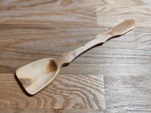 Cuchara de Té de Madera Hecha a Mano, Cuchara Medidora de Café y Azúcar de Madera Natural con Acabado Pulido - Product Image 4