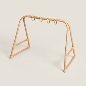 Structure de jeu pour bébé en rotin durable, faite à la main, naturelle, centre d'activités pour nourrissons, jouet sensoriel en bois pour nouveau-né, pour chambre d'enfant - Product Image 1