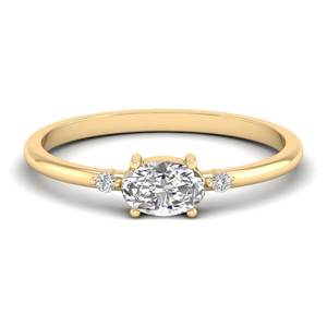Anillo de compromiso REYES de lujo en oro sólido de 14K con corte ovalado y moissanita de 0.78 quilates para mujer, joyería de alta calidad con certificado GRA. - Product Image 6