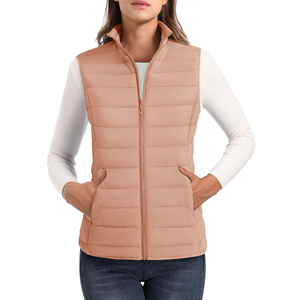 Women Zip up Stand Collar Sleeveless <b>Puffer</b> Vest Lightweight Padded <b>Cropped</b> <b>Puffer</b> Quilted Vest Winter Warm Coat <b>Jacket</b> - Product Image 5