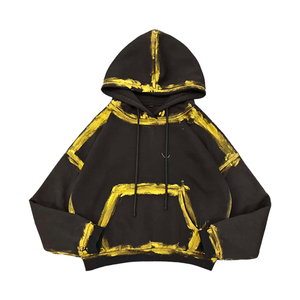 เสื้อฮู้ดโอเวอร์ไซส์พิมพ์ลายสกรีน ผ้าสโตนวอช 80% คอตตอน 20% โพลีเอสเตอร์ 400 แกรม หนักแน่น คุณภาพสูง - Product Image 1