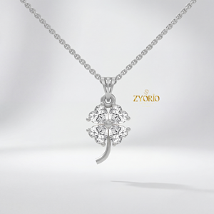 Collar con Colgante de Diamante Cultivado en Laboratorio, Corte Corazón, Plata de Ley 925, Chapado en Oro, Amuleto de la Suerte para Boda, Personalizado para Mujer - Product Image 5