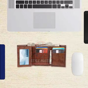 Cartera de cuero delgada para hombre de primera calidad, diseño moderno, cartera de cuero de alta calidad para hombre - Product Image 6