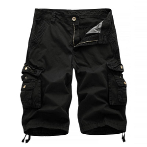 Custom Men's Summer Cargo <b>Shorts</b> <b>Spandex</b>/Cotton Canvas Quick Dry Breathable Sublimation Print Drawstring Closure Casual Outdoor - Product Image 1