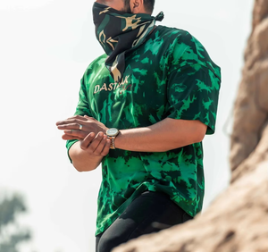 Camiseta de moda personalizada, estilo europeo americano, con degradado, manga corta, para mujer, estilo informal, holgada, para verano. - Product Image 1