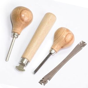 Kit de Herramientas 4 en 1 para Engastar Piedras de Joyería |   Herramienta para Empujar Puntas, Herramienta para Empujar Biseles, Rodillo para Biseles, Levantador de Puntas | Herramienta Profesional para Reparación de Joyería - Product Image 1