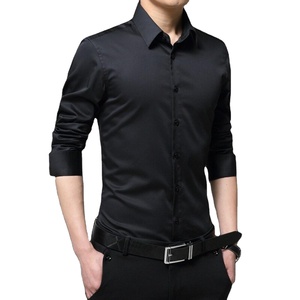 Camisa Formal de Oficina para Hombre de Primera Calidad, Color Sólido, Transpirable, Otoñal, Ecológica, 100% Algodón, Precio Económico Premium - Product Image 2