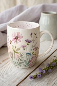 Taza de Cerámica con Esmalte Reactivo para Latte, Cappuccino y Té, 450 ml - Product Image 4