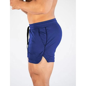 Shorts décontractés pour hommes, très demandés, en tissu mélange de coton, taille à cordon de serrage, coupe décontractée, détail poche latérale, couleurs et tailles personnalisées - Product Image 4