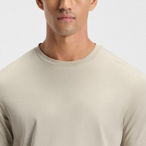 T-shirt slim pour homme en tissu extensible de haute qualité avec matière douce / Col rond avec logo personnalisable - Product Image 2