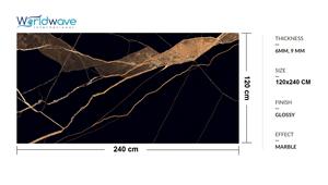 Dalles de porcelaine grand format effet marbre 160x320cm 120x240cm 120x320cm – Photos réelles des dalles premium - Product Image 5