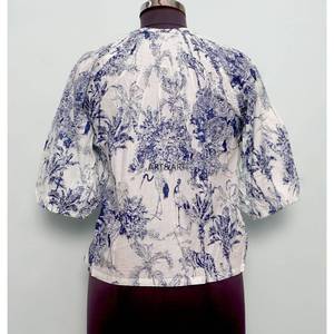 Haut tricoté à la main en pur coton, respirant, style vintage, pour femme, coupe décontractée, manches mi-longues, idéal pour l'hiver, l'été, le printemps, le bureau ou les loisirs. - Product Image 5