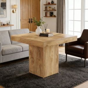 Mesa de Comedor Sólida Ovalada, Muebles de Comedor con Patrón Rectangular Hechos de Piedra Sinterizada, Material de Mármol - Product Image 4