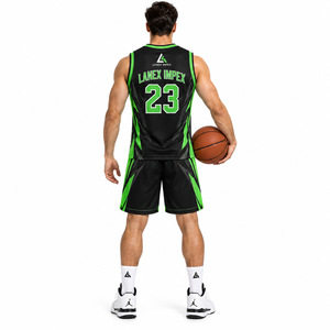 Uniforme de Baloncesto Personalizado OEM, Conjunto de Camiseta y Pantalones Cortos, Transpirable, de Secado Rápido, Spandex/Poliéster, Ropa Deportiva para Adultos, para Todas las Temporadas - Product Image 4