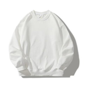 เสื้อสเวตเตอร์คอกลมสีขาว แขนยาว ผ้าถัก สีพื้น สวมใส่สบายๆ สำหรับผู้ใหญ่ เหมาะสำหรับฤดูใบไม้ร่วง - Product Image 6