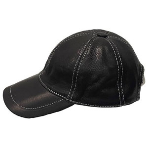 Casquette en cuir de mouton de haute qualité, modèle 2026, personnalisable, sportive, respirante, imperméable, unisexe, ajustable et confortable - Product Image 1