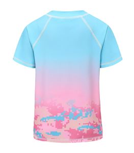 เสื้อยืดคอกลมแขนสั้นผู้ชาย แห้งเร็ว ลายพรางไล่เฉดสี โพลีเอสเตอร์ ทรงสปอร์ต กระชับพอดีตัว พิมพ์ลายแบบซับลิเมชั่น เหมาะสำหรับเล่นน้ำ - Product Image 2