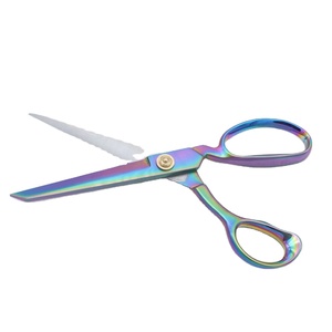 Ciseaux de tailleur 10'' en acier inoxydable avec revêtement en titane, ciseaux de couture professionnels en acier inoxydable pour la coupe des tissus - Product Image 1