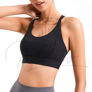 Made in Pakistan Women's Plus Size High Support Sports Bra with Front Logo Spandex/Polyester Active Wear OEM Service - Product Image 6
