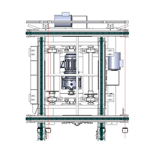 อุปกรณ์ระบบอัตโนมัติในคลังสินค้า - สายพานลำเลียงแบบโซ่เคลือบผงอะลูมิเนียมอัลลอยด์สแตนเลสความแม่นยำสูง รับน้ำหนักได้ 1 ตัน - Product Image 2