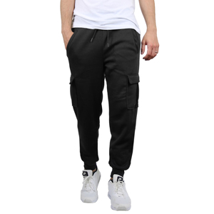 Pantalon de survêtement cargo décontracté pour homme grande taille en polyester et coton, avec cordon de serrage et poches respirantes – Vente en gros - Product Image 5