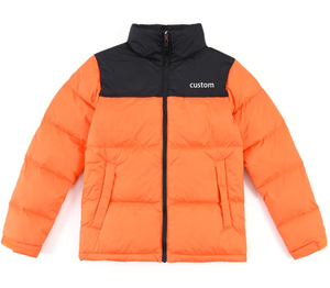 Custom Men Puffer Jacket <b>Bubble</b> <b>Coat</b> Padded OEM Logo Oversized Winter Down Jacket Black Custom Puffer Jackets Wholesale 2026 - Product Image 1